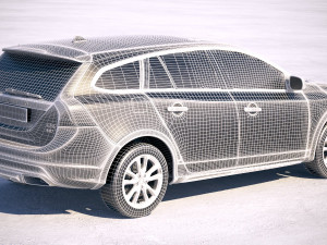 Volvo V60 Cross Country 2016 3D Модель