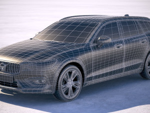 Volvo V60 Cross Country 2019 3D Model