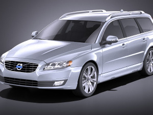 Volvo V70 2014 vray 3D Model