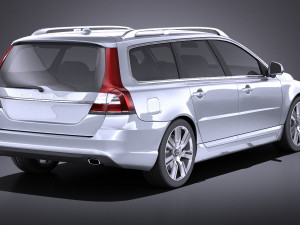 Volvo V70 2014 vray 3D Model