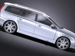 Volvo V70 2014 vray 3D Model