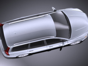 Volvo V70 2014 vray 3D Model