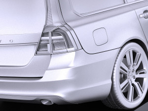 Volvo V70 2014 vray 3D Model