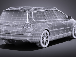 Volvo V70 2014 vray 3D Model