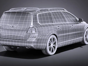 Volvo V70 2014 vray 3D Model