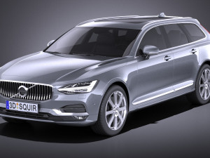 Volvo V90 Estate 2017 vray 3D मॉडल