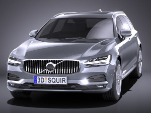 Volvo V90 Estate 2017 vray 3D Model