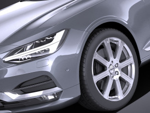 Volvo V90 Estate 2017 vray 3D Model