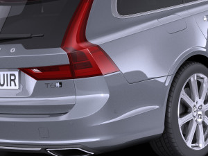 Volvo V90 Estate 2017 vray 3D Model