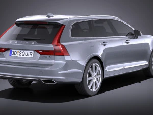 Volvo V90 Estate 2017 vray 3D Model