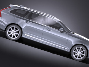 Volvo V90 Estate 2017 vray 3D Model