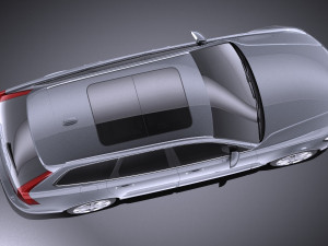 Volvo V90 Estate 2017 vray 3D Model