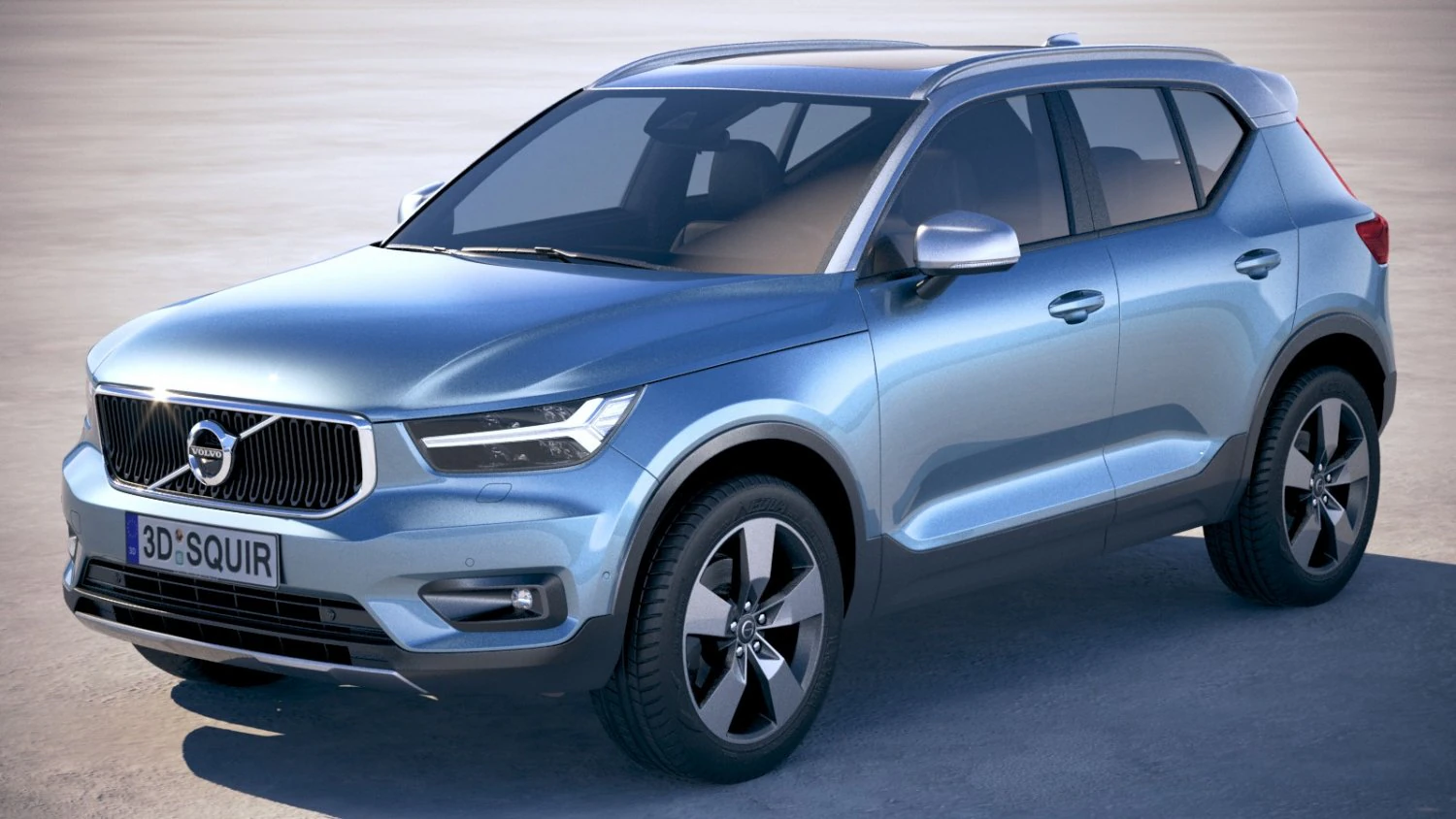 Volvo XC40 2018 3D Model .c4d .max .obj .3ds .fbx .stl .blend 