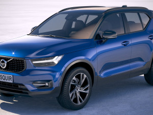 Volvo XC40 R-Design 2018 3D Model