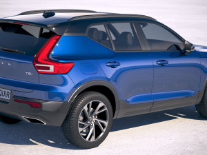 Volvo XC40 R-Design 2018 Model 3D