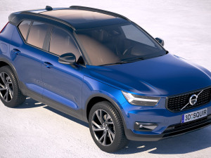 Volvo XC40 R-Design 2018 Model 3D
