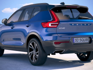 Volvo XC40 R-Design 2018 Model 3D