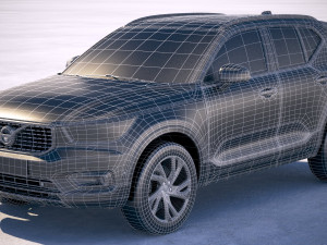 Volvo XC40 R-Design 2018 Model 3D