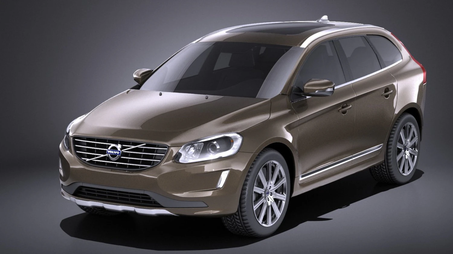 Volvo XC60 2014 vray 3D Model .c4d .max .obj .3ds .fbx .stl .blend 