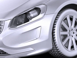 Volvo XC60 2014 vray 3D Model