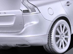 Volvo XC60 2014 vray 3D Model