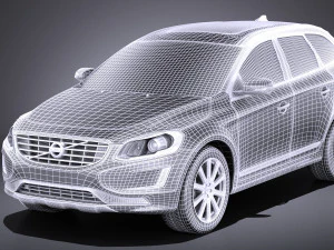 Volvo XC60 2014 vray 3D Model