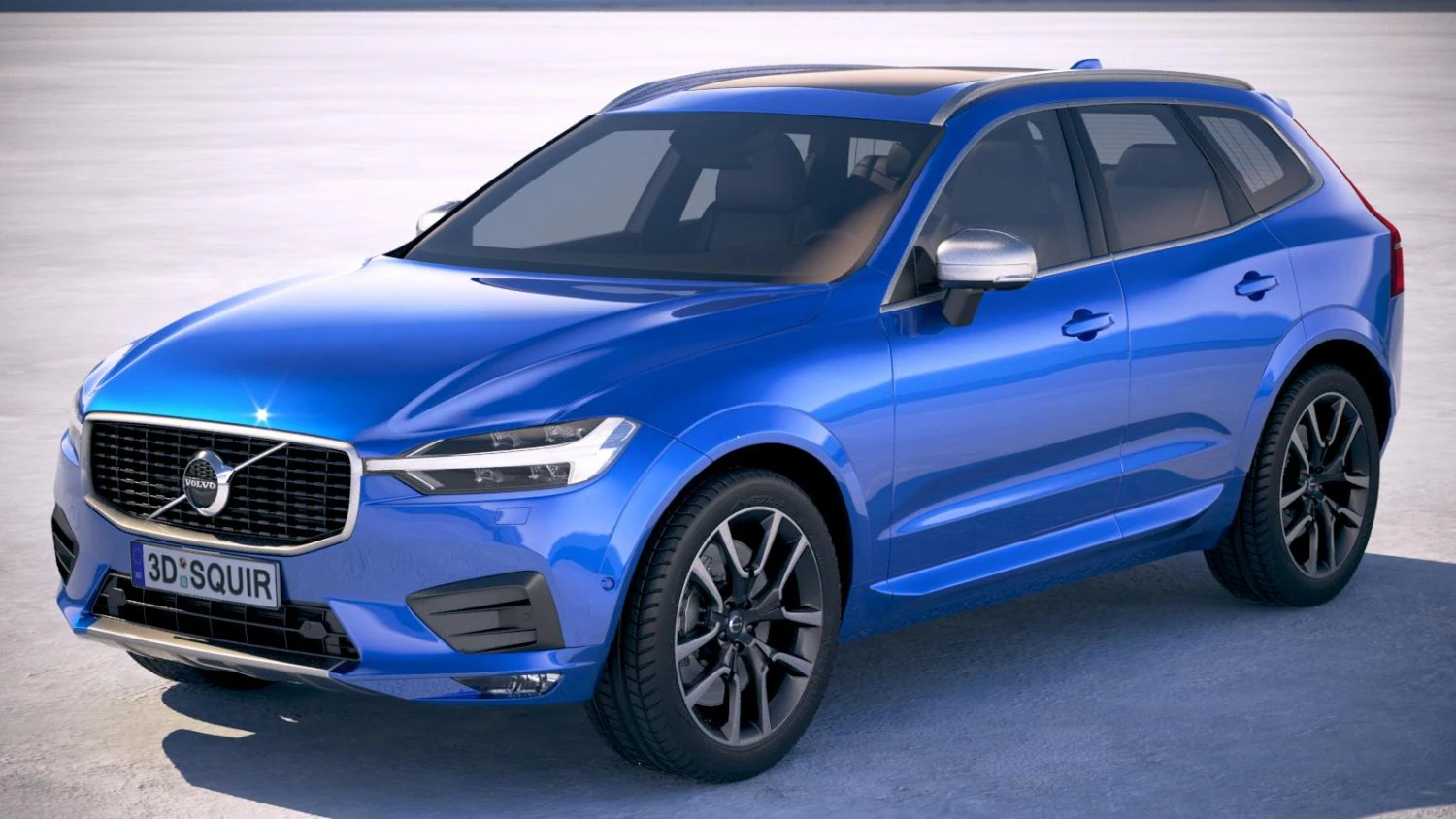 Volvo XC60 R-Design 2018 3D Model .c4d .max .obj .3ds .fbx .stl .blend
