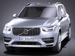 Volvo XC90 R-Design 2015 vray Model 3D