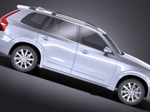 Volvo XC90 R-Design 2015 vray Model 3D