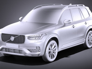 Volvo XC90 R-Design 2015 vray Model 3D