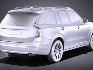 Volvo XC90 R-Design 2015 vray Model 3D
