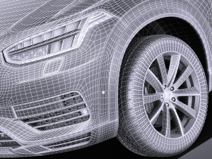 Volvo XC90 R-Design 2015 vray Model 3D