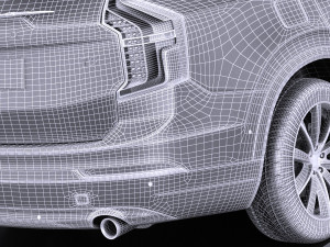 Volvo XC90 R-Design 2015 vray Model 3D