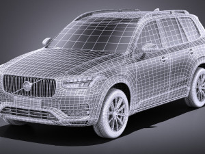 Volvo XC90 R-Design 2015 vray Model 3D