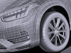 Volvo XC90 R-Design 2015 vray 3D Model
