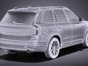 Volvo XC90 R-Design 2015 vray Model 3D
