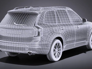 Volvo XC90 R-Design 2015 vray 3D Model