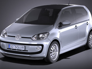 Volkswagen Up 4-door 2013 vray 3D Model