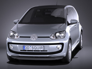 Volkswagen Up 4-door 2013 vray 3D Model