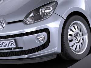 Volkswagen Up 4-door 2013 vray 3D Model