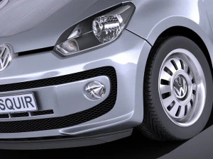 Volkswagen Up 4-door 2013 vray 3D Model