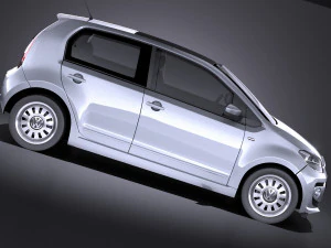 Volkswagen Up 4-door 2013 vray 3D Model