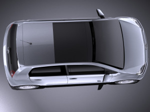 Volkswagen Up 4-door 2013 vray 3D Model