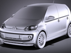 Volkswagen Up 4-door 2013 vray 3D Model