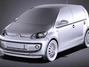 Volkswagen Up 4-door 2013 vray 3D Model