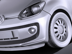 Volkswagen Up 4-door 2013 vray 3D Model