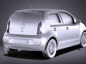 Volkswagen Up 4-door 2013 vray 3D Model