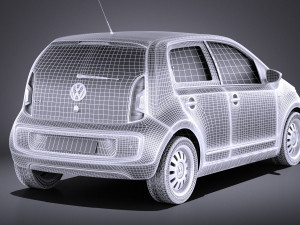 Volkswagen Up 4-door 2013 vray 3D Model