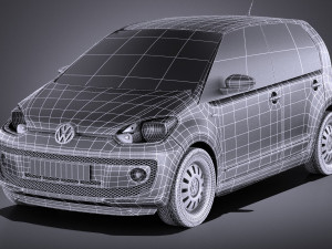 Volkswagen Up 4-door 2013 vray 3D Model