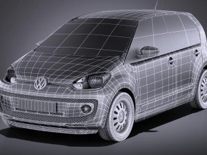 Volkswagen Up 4-door 2013 vray 3D Model